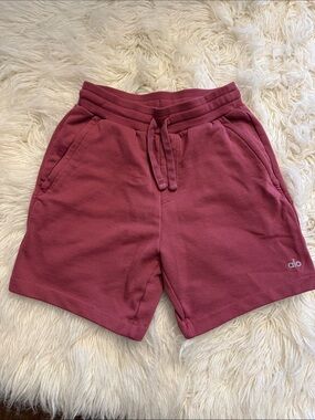ALO Yoga Men’s Cozy Lounge Shorts - Rosewood